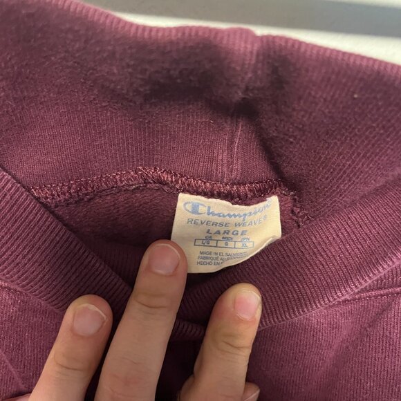 Champion Reverse Weave Jogger Sweatpants Maroon – Men's Large - Picture 3 of 4